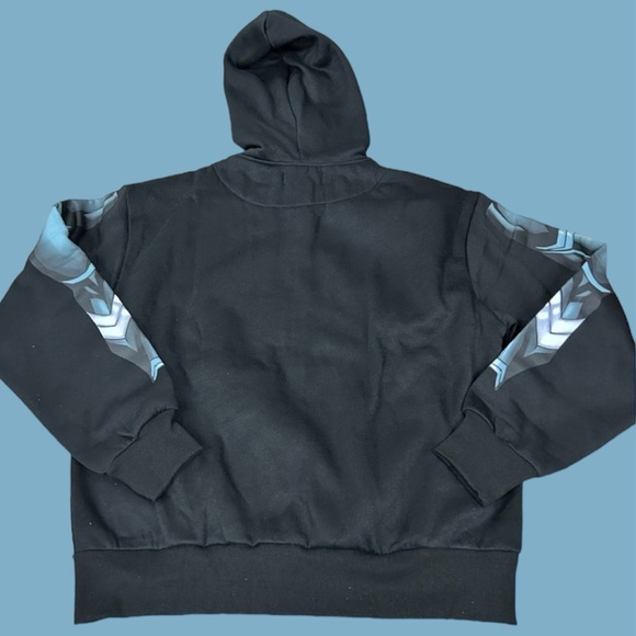 Mens Marvel Black Panther Full Zip Full Mask Costume Hoodie - Size L - Picture 5 of 7